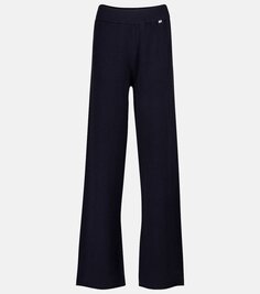Брюки n°104 широкие брюки из смесового кашемира Extreme Cashmere, синий