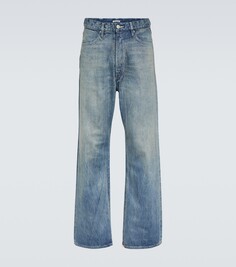 Широкие джинсы Auralee, синий