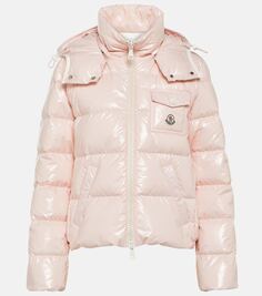 Пуховик андро Moncler, розовый