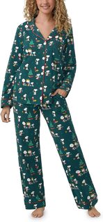 Классический пижамный комплект с длинными рукавами Bedhead PJs, цвет Snoopy&apos;s Cocoa and Cookies