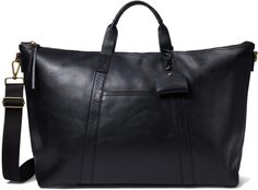 Незаменимая ночная сумка из кожи Madewell, цвет True Black