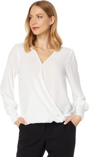 Блуза с длинными рукавами и V-образным вырезом Vince Camuto, цвет New Ivory