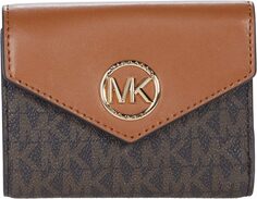 Кошелек Carmen Medium Envelope Trifold MICHAEL Michael Kors, цвет Brown/Acorn