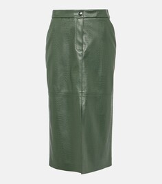 Этель юбка миди Max Mara, зеленый
