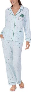 Классический пижамный комплект с длинными рукавами Bedhead PJs, цвет Christmas Trees