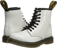 Ботинки на шнуровке 1460 Infant Brooklee B Lace Up Fashion Boot Dr. Martens, цвет White Patent Lamper