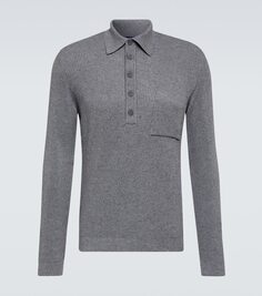 Рубашка-поло murilo из хлопка и шерсти Frescobol Carioca, серый