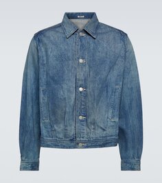 Джинсовая куртка-блузон Auralee, синий