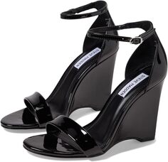 Босоножки Mallor Wedge Sandal Steve Madden, цвет Black Patent