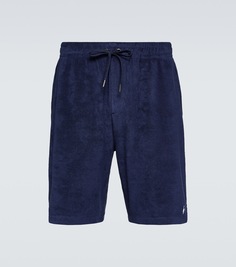 Махровые шорты из смесового хлопка Polo Ralph Lauren, синий