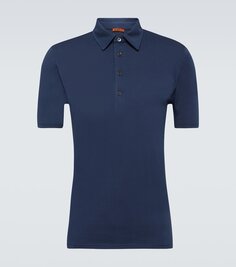 Рубашка-поло scalmana из хлопкового джерси Barena Venezia, синий