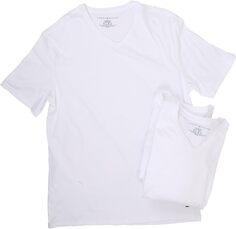 Хлопковые рубашки с v-образным вырезом (3 шт.) Tommy Hilfiger, белый