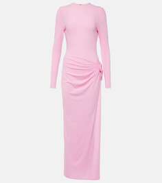 Драпированное платье миди Magda Butrym, розовый