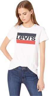 Идеальная футболка с рисунком Levi&apos;s, цвет Sportswear Logo White Levis