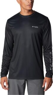 Рубашка с длинным рукавом Terminal Tackle PFG Columbia, цвет Black/Cool Grey MO Bottomland