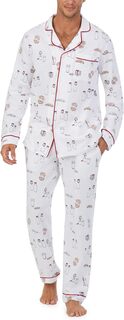 Классический пижамный комплект с длинными рукавами Bedhead PJs, цвет Milk and Cookies