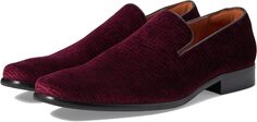 Лоферы Postino Plain Toe Velvet Slip-On Florsheim, цвет Burgundy