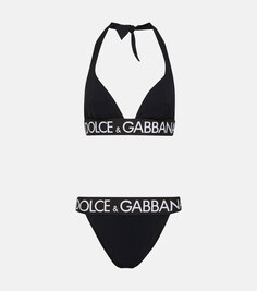 Бикини с логотипом Dolce&amp;Gabbana, черный