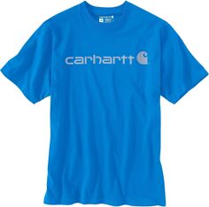 Футболка с фирменным логотипом (S/S) Carhartt, цвет Blue Glow