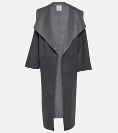 Фирменное пальто из шерсти и кашемира Toteme, серый