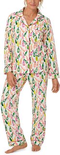 Классический пижамный комплект с длинными рукавами Bedhead PJs, цвет Wine List