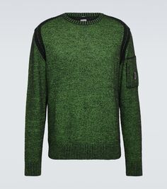 Флисовый свитер C.P. Company, зеленый