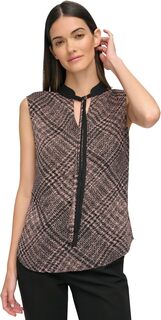 Блузка без рукавов с завязками на шее Tommy Hilfiger, цвет Black/Quartz Pink