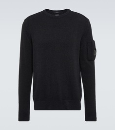 Флисовый свитер C.P. Company, черный