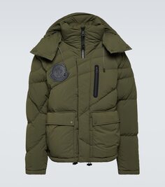 Каштановый пуховик x pharrell williams Moncler Genius, зеленый