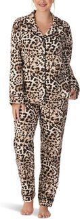 Классический пижамный комплект с длинными рукавами Bedhead PJs, цвет Charming Cheetah