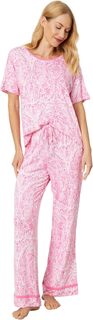 Укороченная пижама с короткими рукавами Tommy Bahama, цвет Pink Paisley