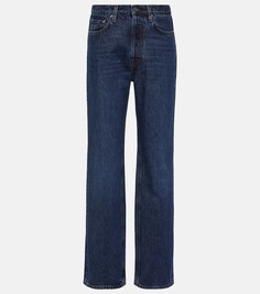 Прямые джинсы классического кроя со средней посадкой Toteme, синий