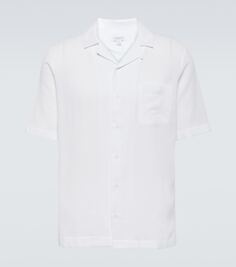 Хлопчатобумажную рубашку Sunspel, белый