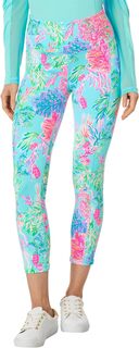 Брюки High-Rise Midi Lilly Pulitzer, цвет Celestial Blue Cay To My Heart
