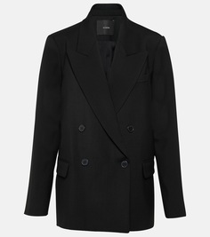Двубортный шерстяной пиджак jaden Joseph, черный