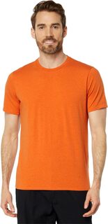 Комфортная эластичная футболка Pima с короткими рукавами L.L.Bean, цвет Peak Orange Heather L.L.Bean®