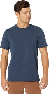 Комфортная эластичная футболка Pima с короткими рукавами L.L.Bean, цвет Dark Indigo Heather L.L.Bean®