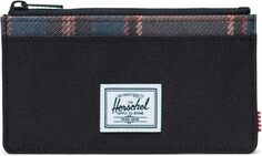 Кошелек Oscar Large Cardholder Herschel Supply Co., цвет Black Winter Plaid