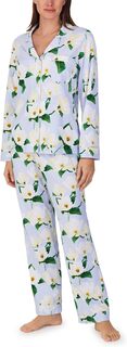 Классический пижамный комплект с длинными рукавами Bedhead PJs, цвет Magnolia Blossom