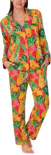Классический пижамный комплект с длинными рукавами Bedhead PJs, цвет Lazy Leopard