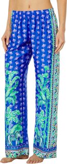 Пижамные тканые брюки Lilly Pulitzer, цвет Blue Grotto Fan Favorite Engineered