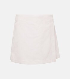 Хлопковая юбка с высокой посадкой Chloé, белый Chloe