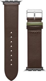 Кожаный светло-зеленый ремешок для умных часов Keeper, совместимый с ремешком для часов Apple 38 мм, 44 мм Ted Baker, коричневый
