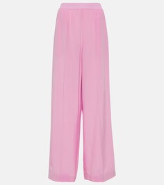 Широкие брюки hulin из шелкового крепа Joseph, розовый