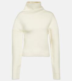 Шерстяной свитер с высоким воротником enoch The Row, белый