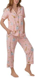 Укороченная пижама с короткими рукавами Bedhead PJs, цвет Champagne Disco