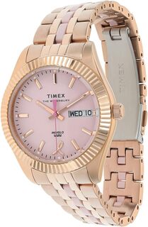 Часы 36 mm Timex X BCRF Waterbury Boyfriend 3-Hand Bracelet Watch Timex, цвет Rose Gold