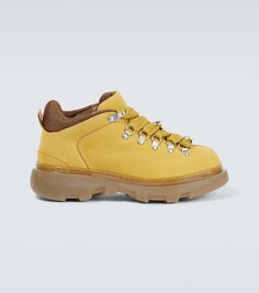 Кожаные походные ботинки Burberry, желтый