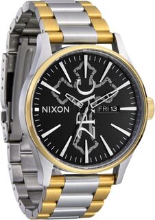 Часы 2PAC Sentry Stainless Steel Nixon, цвет Gold/Silver/Black