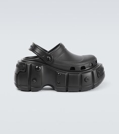 Босоножки на платформе hardcrocs из коллаборации с crocs Balenciaga, черный